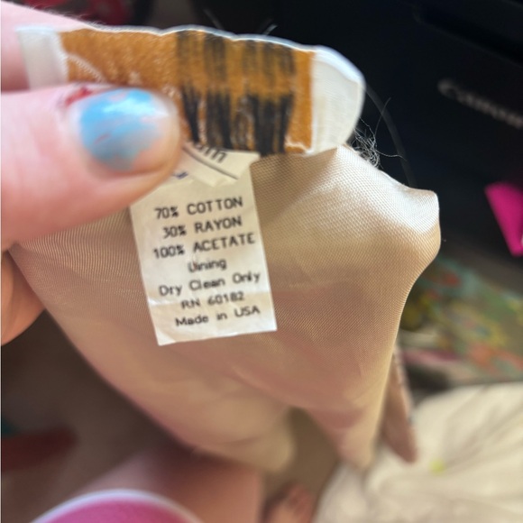 VTG Cottage core Cotton Blend Textured Button Down Vest Women’s Size M - Picture 9 of 13